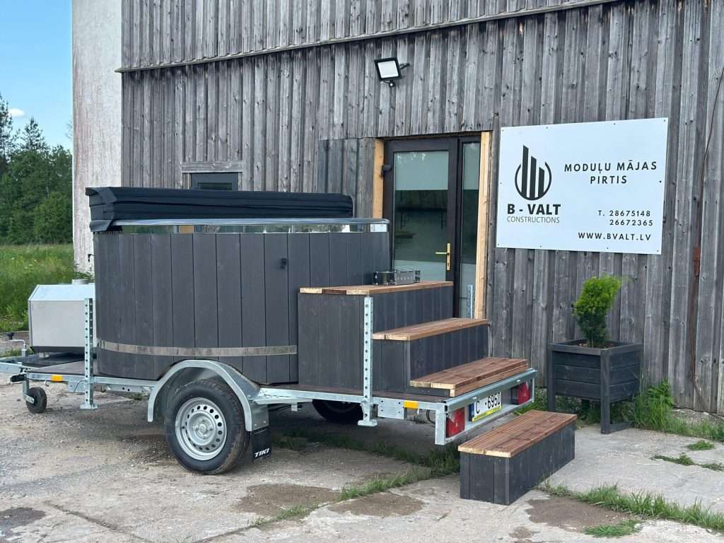 BVALT pārvietojamais koka kubls — Konstrukcijas · Pirtis