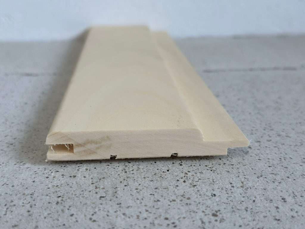 Apses bezzara apdares dēlis 15x80 mm BVALT — Kokmateriāli · Pirts